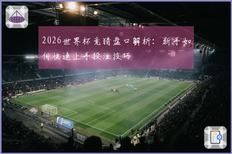 2026世界杯竞猜盘口解析：新手如何快速上手投注技巧